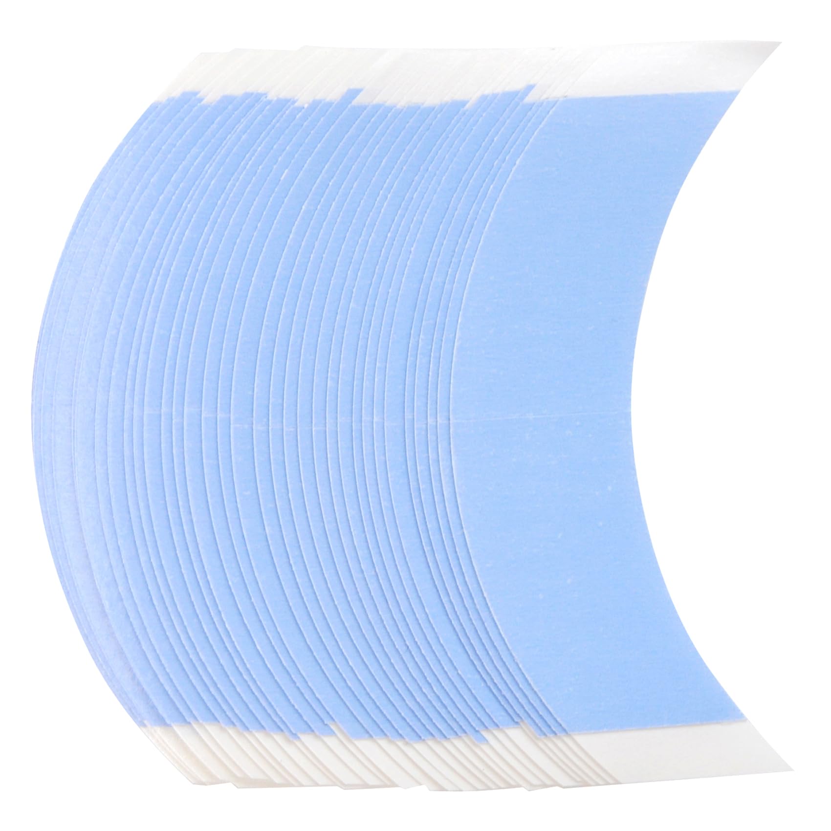 36 Pieces Wig Tape - Clear Waterproof Double Sided Tape Strips for Toupee, Lace Front Wig (C Contour)