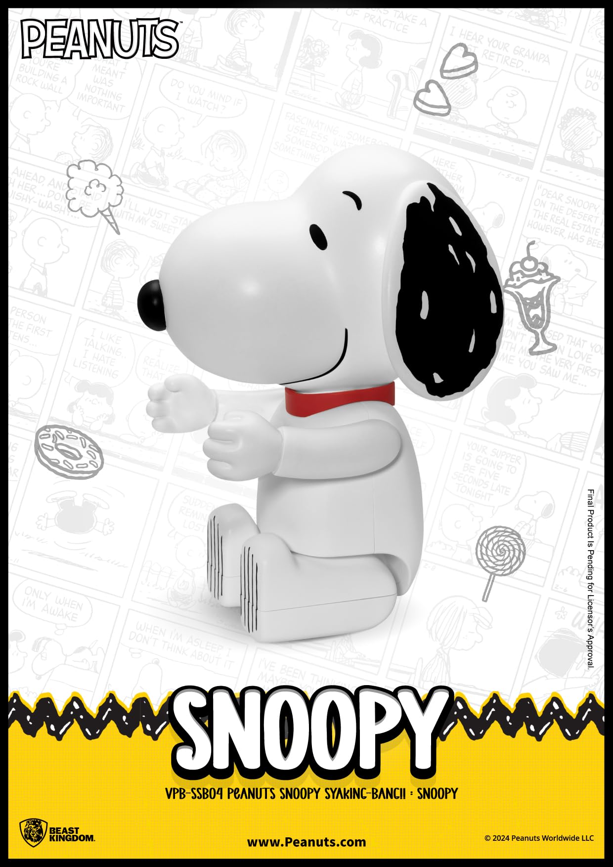 Amazon.com: Beast Kingdom Peanuts: Snoopy VPB-SSB04 Syaking-Bang