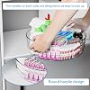 Yieach 4 Pack de Lazy Susan de acrílico transparente de 12" W para gabinete, refrigerador, despensa y cocina - con asa - organizador giratorio grande para salsas y condimentos, especiero redondo giratorio 7