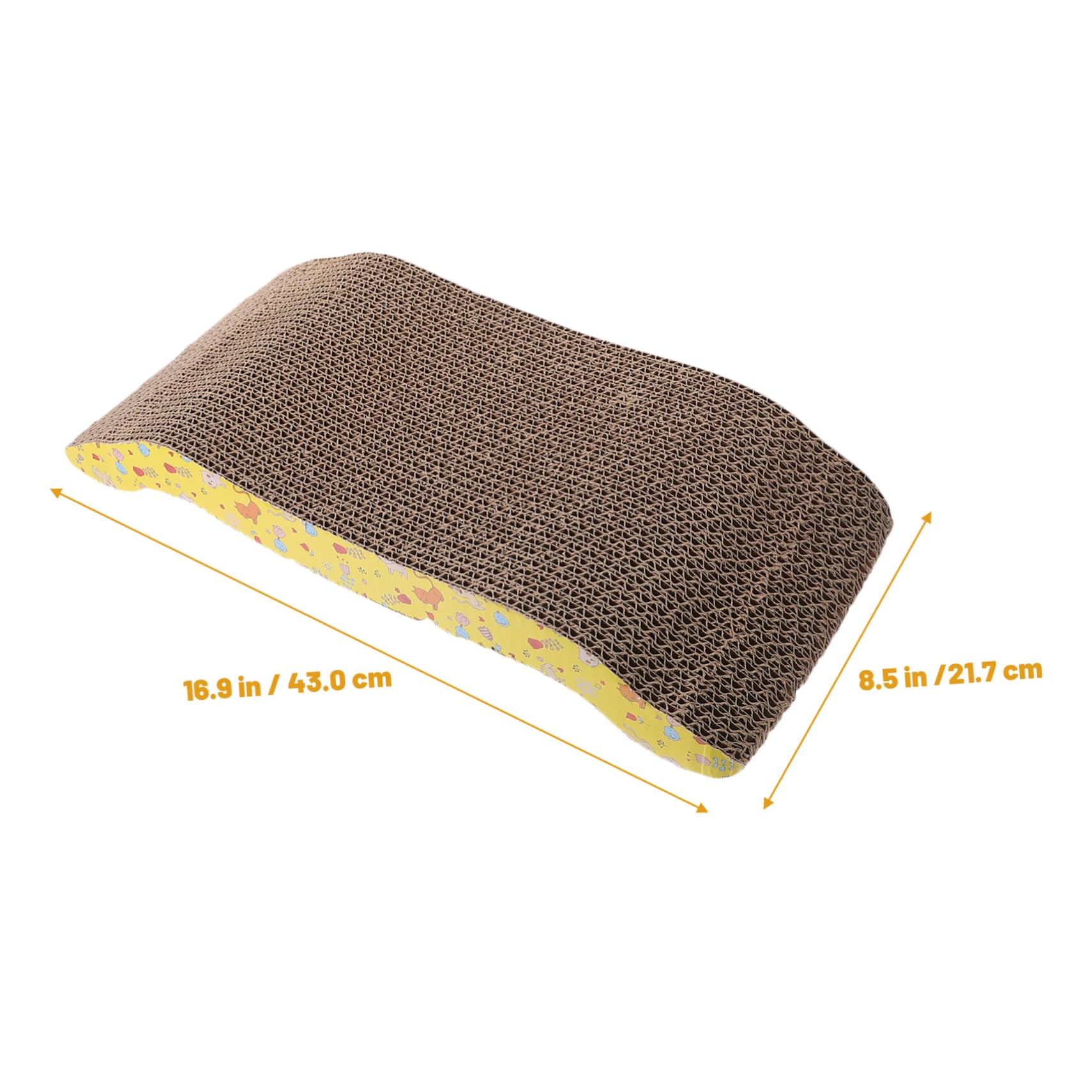BESPORTBLE Scratcher Cat Toy Corrugated Cat Cardboard Arch Bridge Scratch Pad for Cats Easy to Mount Furniture Saver