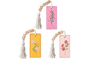 Exquisite Flower Embroidery Bookmarks: A Literary Flourish