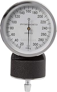 McKesson Blood Pressure Gauge for Standard Aneroid Sphygmomanometers, 300mmHg, No-Pin Stop, 1 Count