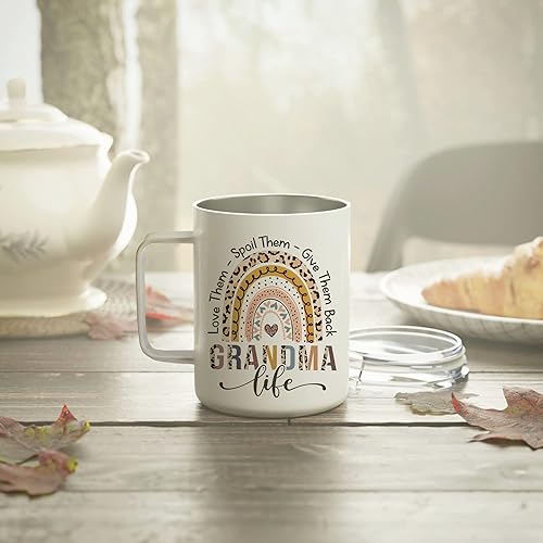 Miniatura 5 de Hyturtle Taza de 12 onzas con texto en inglés "My Favorite People Call Me Grandone", regalos para mujeres, regalos de cumpleaños y Navidad para