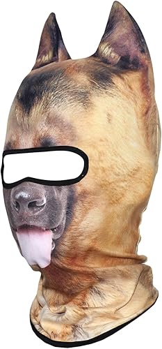 Vista 3 de AXBXCX 3D Animal Ears Balaclava Winter Warmer Face Mask for Skiing Snowboarding Snowmobile Halloween Christmas