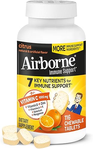 Airborne Blast de Vitamina C116Tabletas masticables sabor berry o cítricos 20992 1 1
