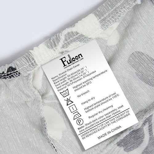 Miniatura 4 de Fuloon - Paquete de 6 fundas protectoras para sillas de comedor extraíbles y lavables para hotel cenas ceremonias banquetes bodas