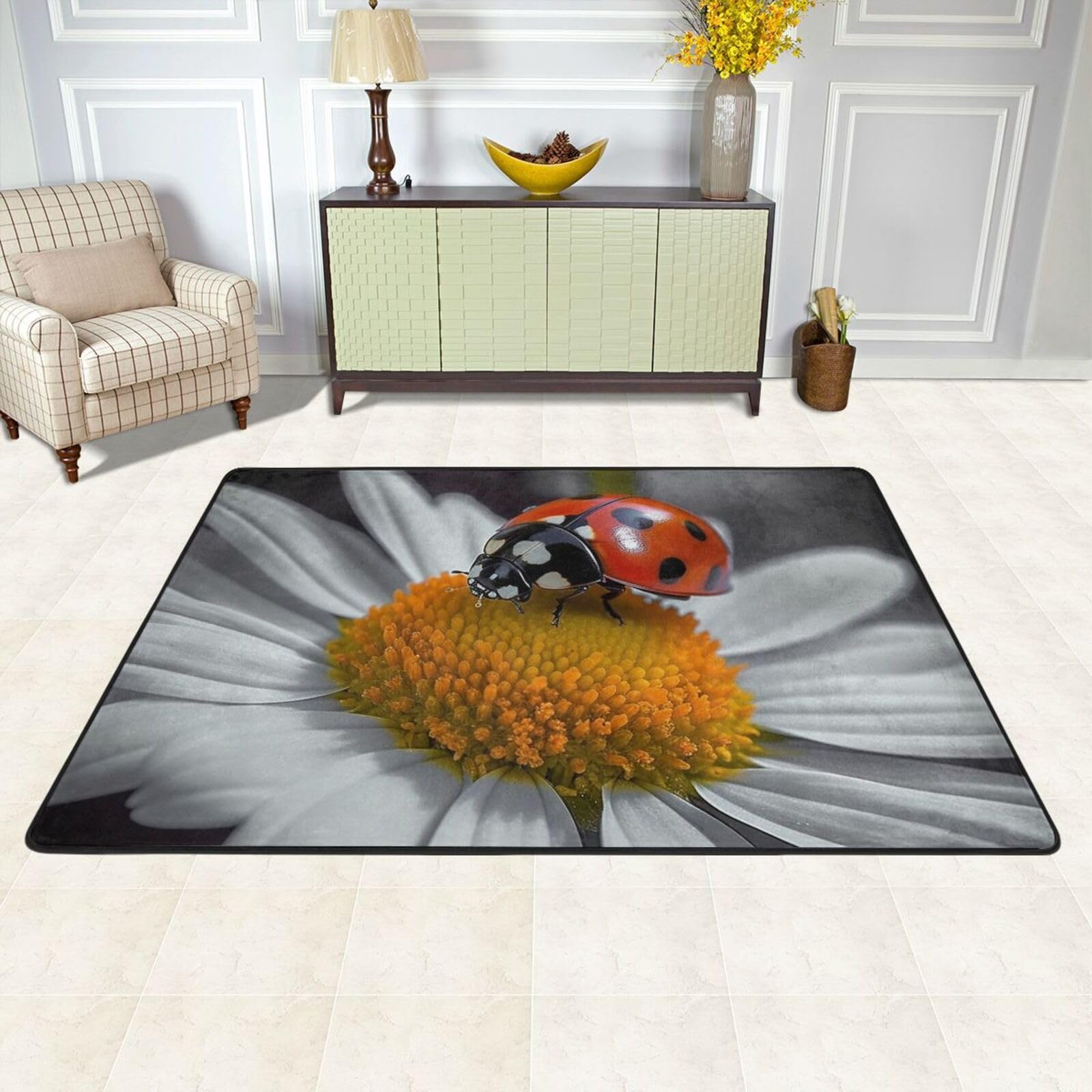 Tapis de sol antidérapant lavable pour chambre enfant et salon doux
