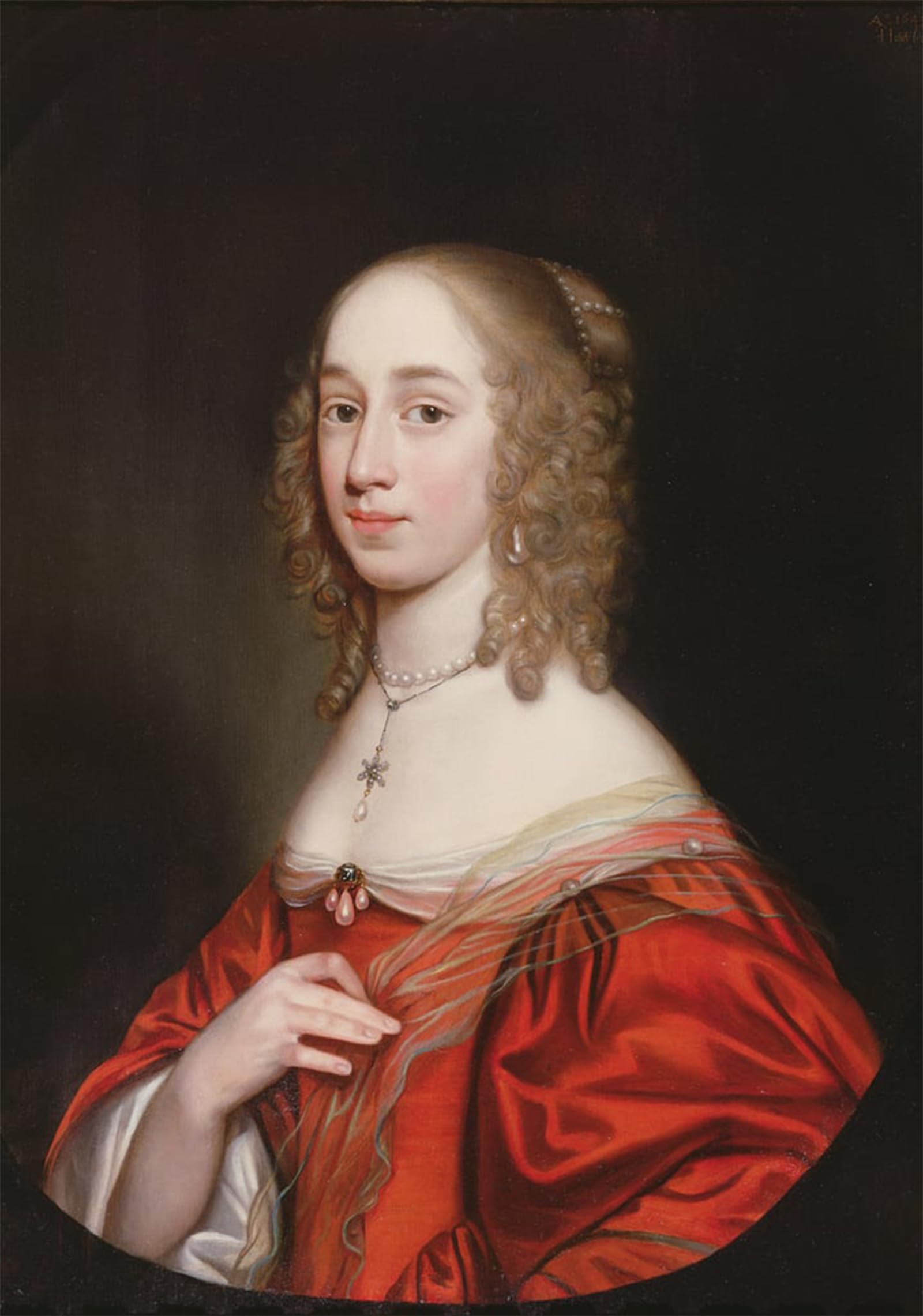 SERENDIPITP Aesthetic Poster Photo Wall Print Retro Picture a Portrait of a Noblewoman Half Length by Gerrit Van Honthorst Modern Wall Artwork for Home Decor 60x90cm