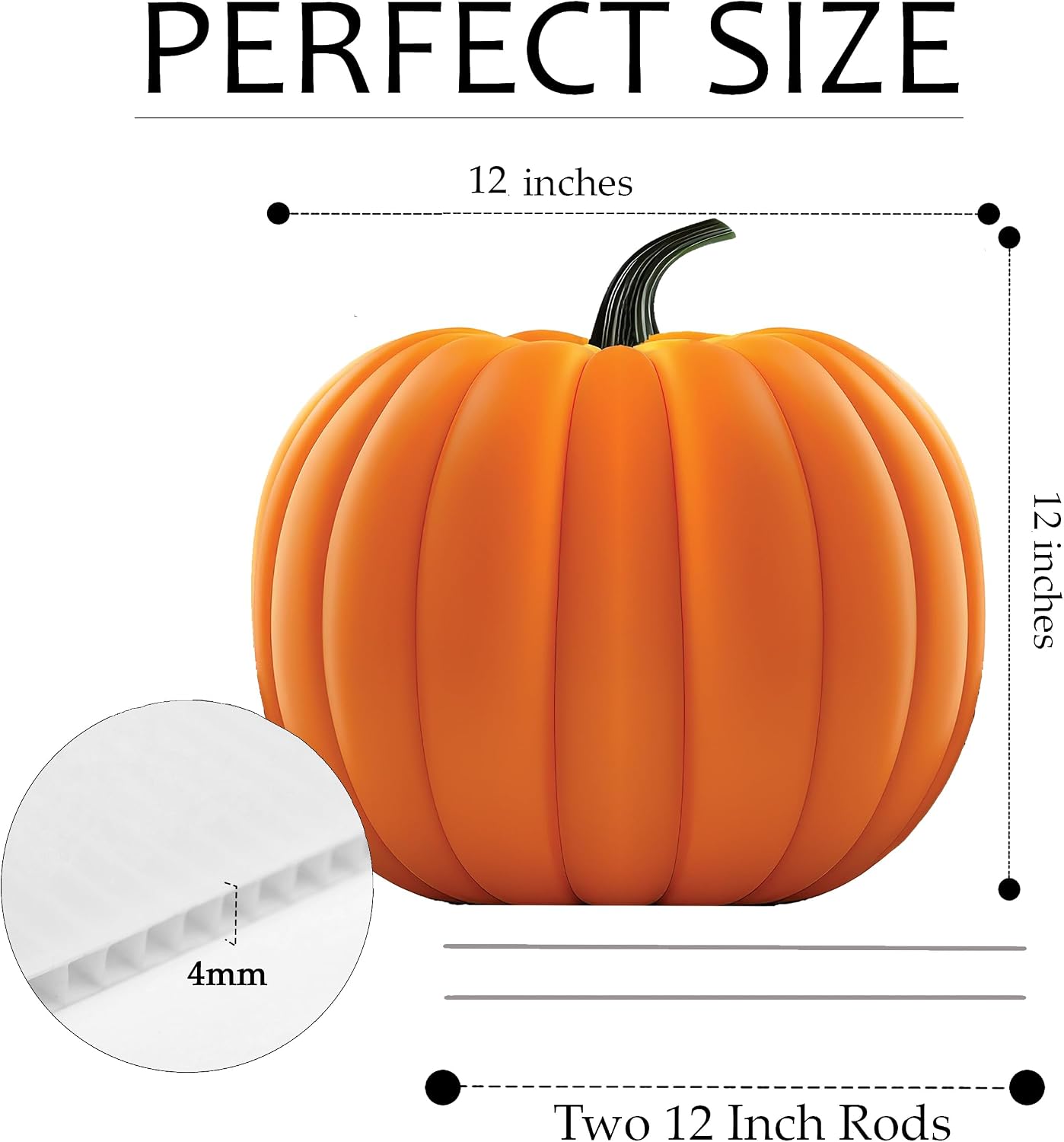 Pumpkin Jack O Lantern Halloween Yard Sign Home Outdoor Lawn Decoration With Stakes Scary Spooky Decor 12x12 Inches (Pumpkin) image 2