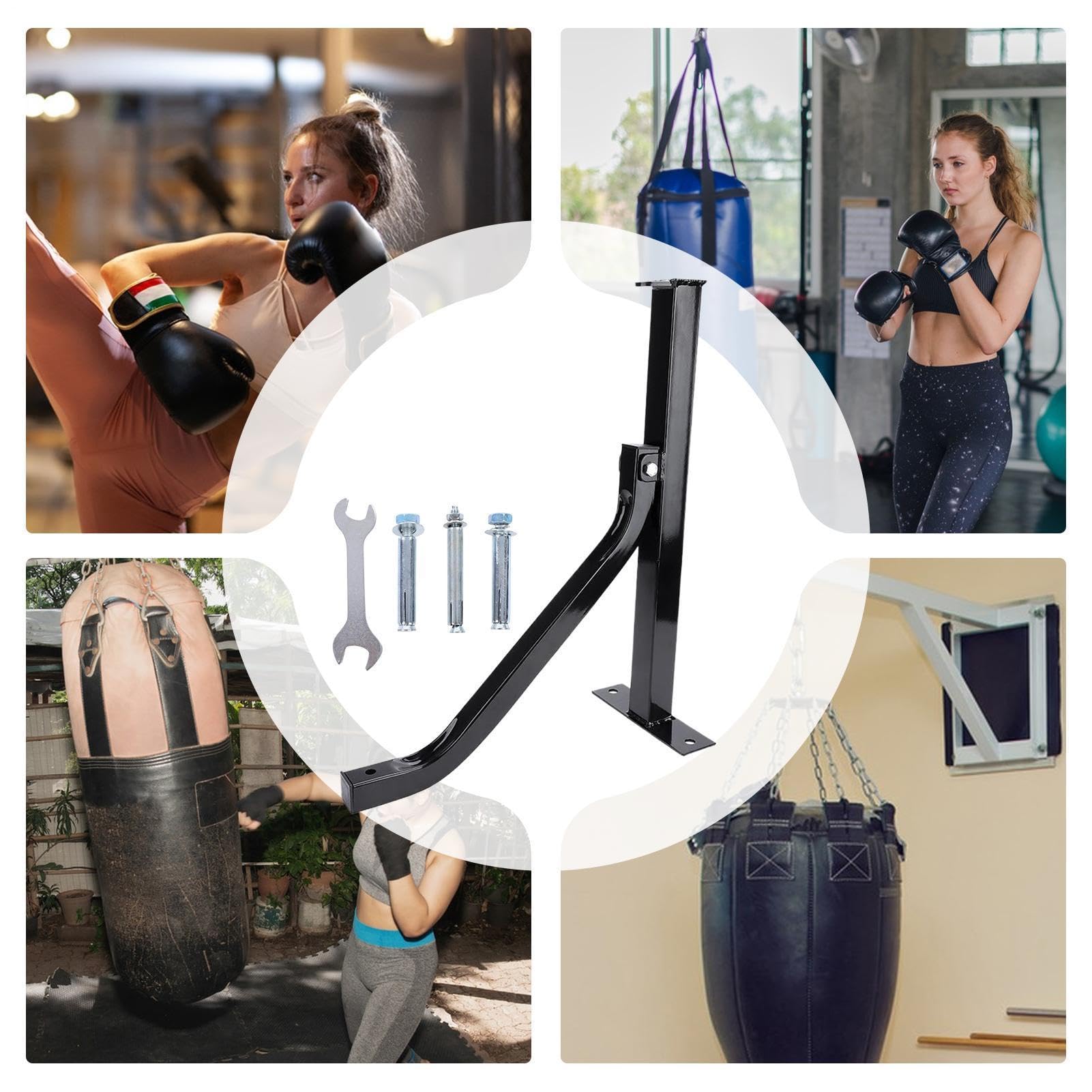 Generico Porta Punching Bag A Parete per Sacco da Kickboxing | Per Allenamento Fitness Kickboxing Thai Boxe Per Palestra Domestica