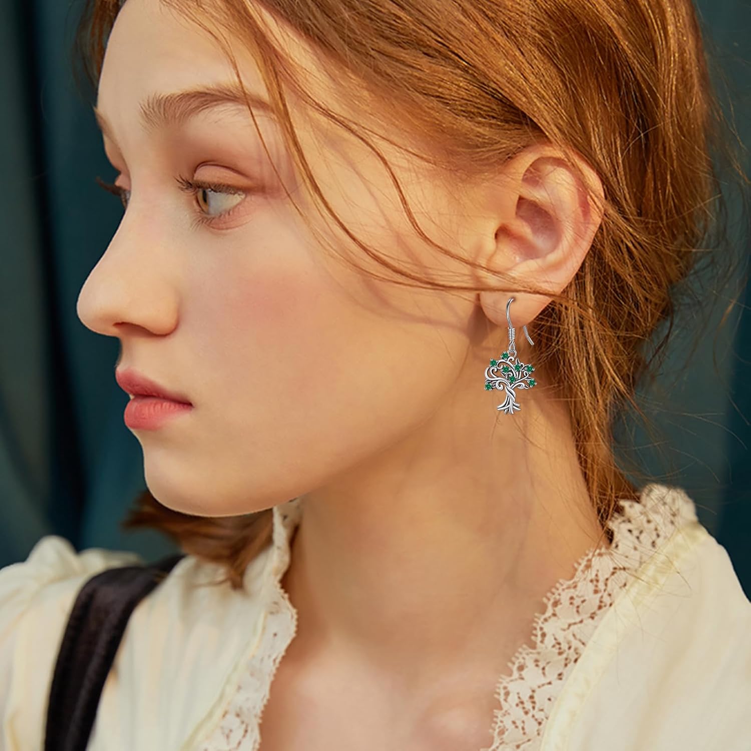 CUOKA MIRACLE Tree of Life Earrings for Women 925 Sterling Silver Tree of Life Dangle Drop Earrings Jewelry Gifts for Women on Birthday Graduation Mother's Day - Image 6