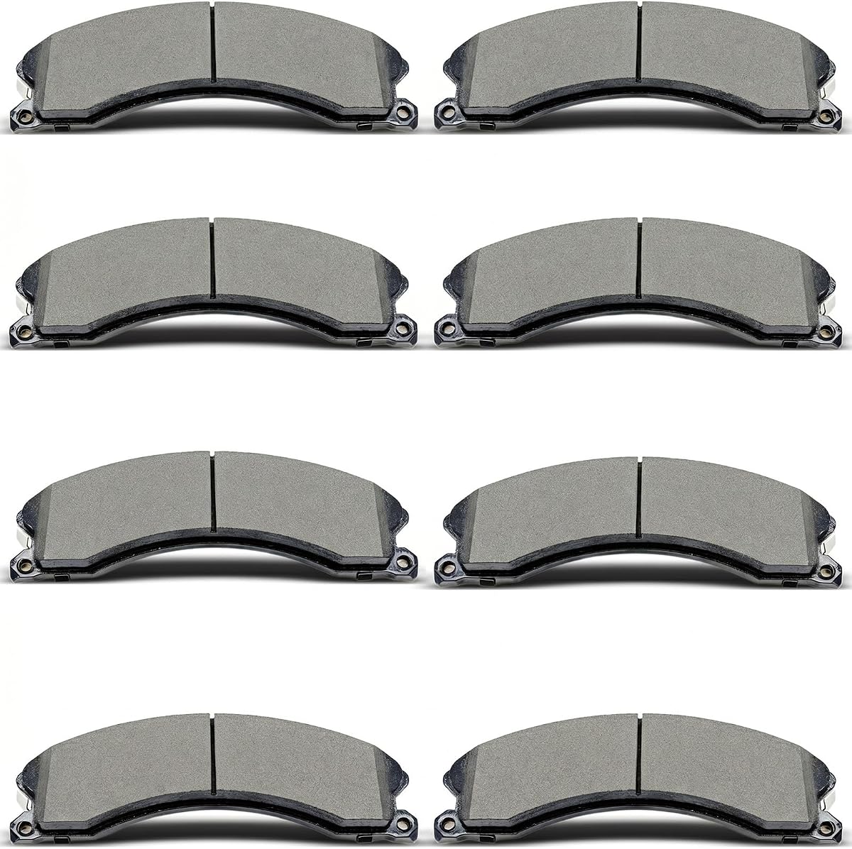 D1411 D1411 Front Rear Ceramic Brake Pads Set Fit For 2011-2019 Chevrolet Silverado 2500HD/3500 HD,For 2011-2019 GMC Sierra 2500HD/3500HD,For 2016-2018 CHEVROLET SUBURBAN 3500 HD (8 pcs)