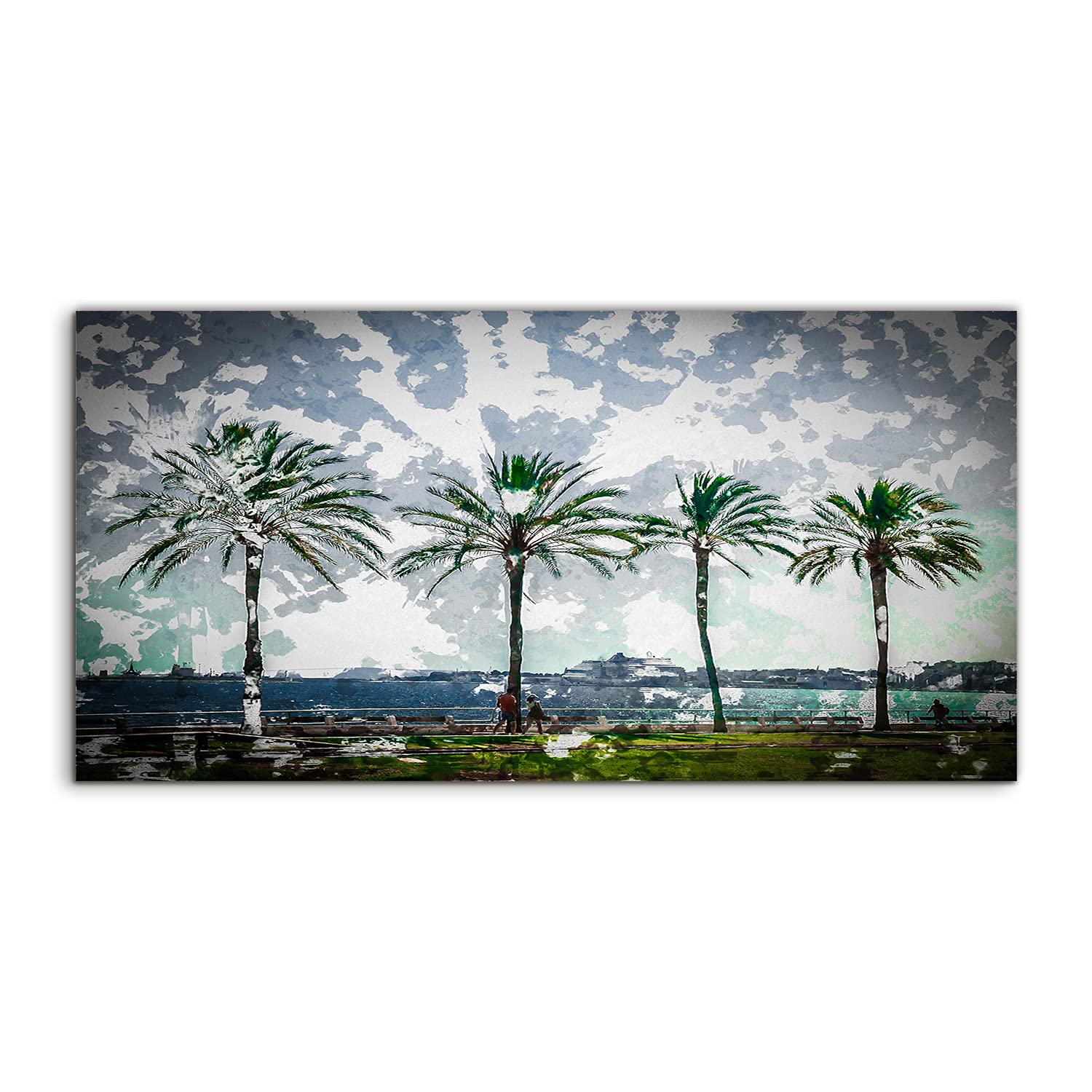 Image acrylique 120x60cm décoration murale palmiers - 8