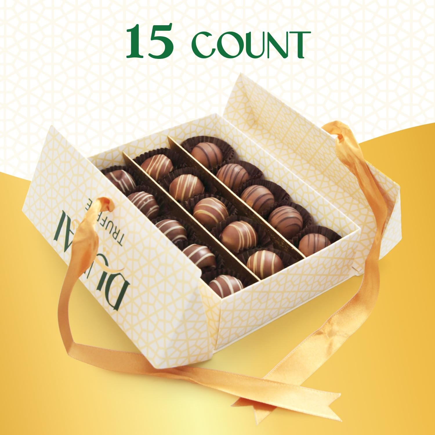 Mothers Day Chocolate Truffles Assortment Flavors Dubai Chocolate Pistachio, Hazelnut, Coconut. 15 count Ideal Chocolate Gift for Friends, Family and Loved Ones, Perfect Chocolate Truffles for Sharing