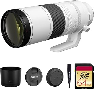 Canon RF 200-800mm f/6.3-9 IS USM Super-Telephoto Zoom Lens for Wildlife, Birding & Sports + 64GB Card