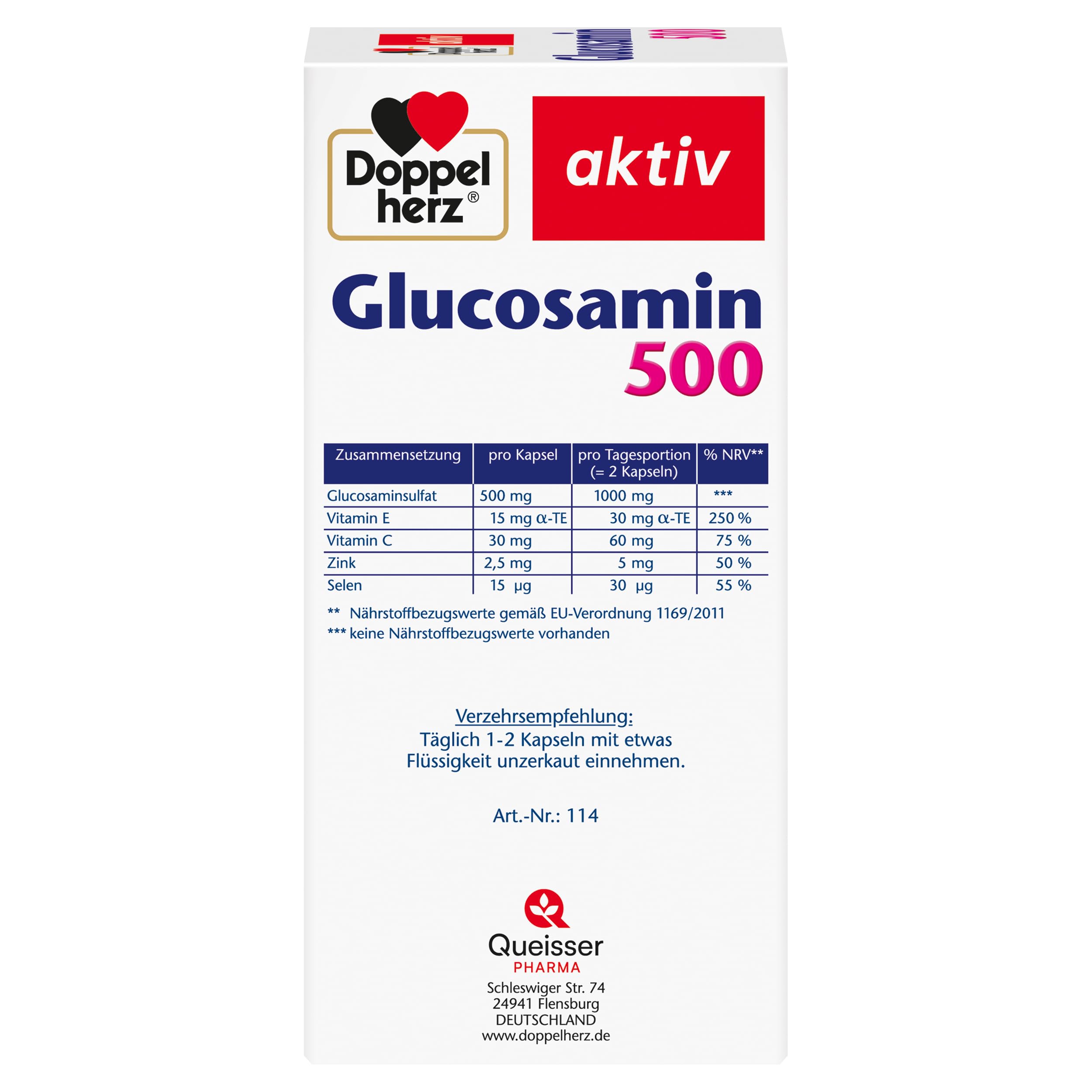 Doppelherz Glucosamin 500 Kapseln 120 stk
