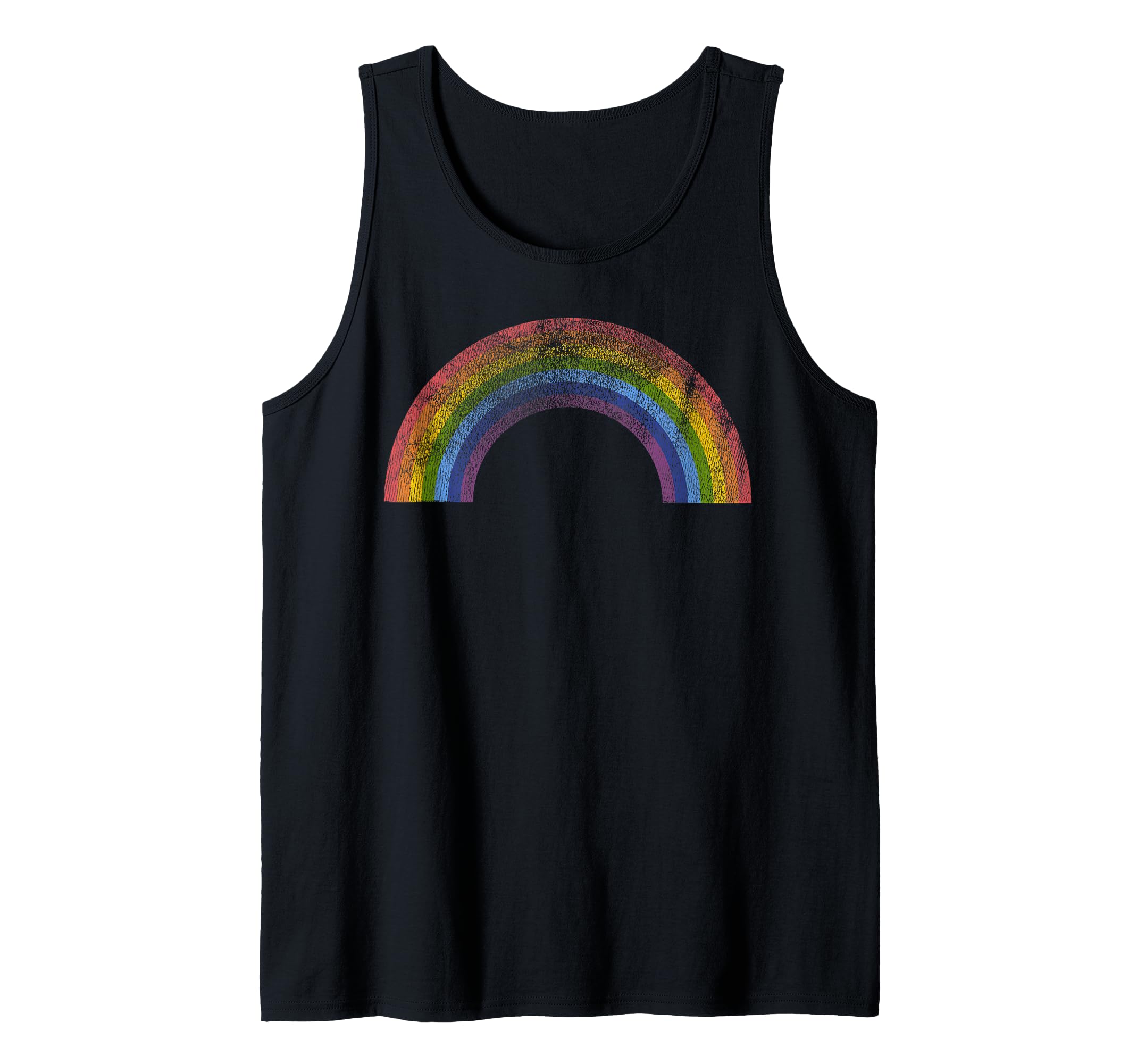 Original Rainbow Vintage Retro 80's Style Gay Pride Tank Top