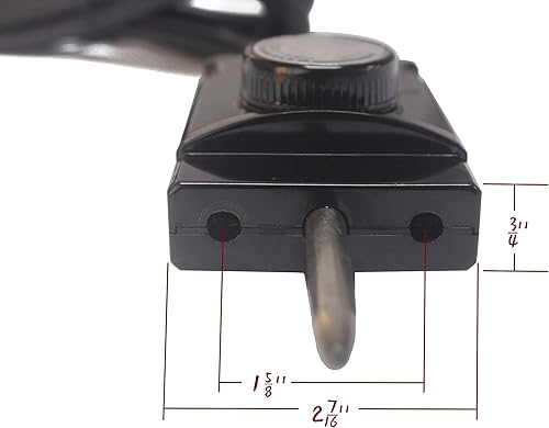 Miniatura 7 de Unifit Cable de control de temperatura de 120 V CA 15 A para ahumador eléctricoparrilla analógica de hasta 1750 vatios (1 unidad)