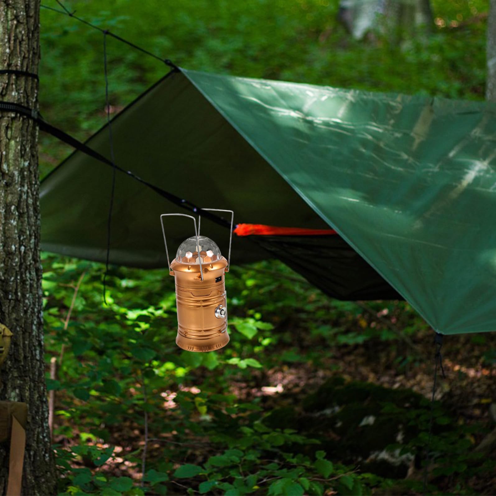 Lámpara LED Recargable Camping Portátil Luz Multifuncional para Exterior Linterna de Mano y Carpa Diseño Ligero y Resistente para Acampadas y Emergencias