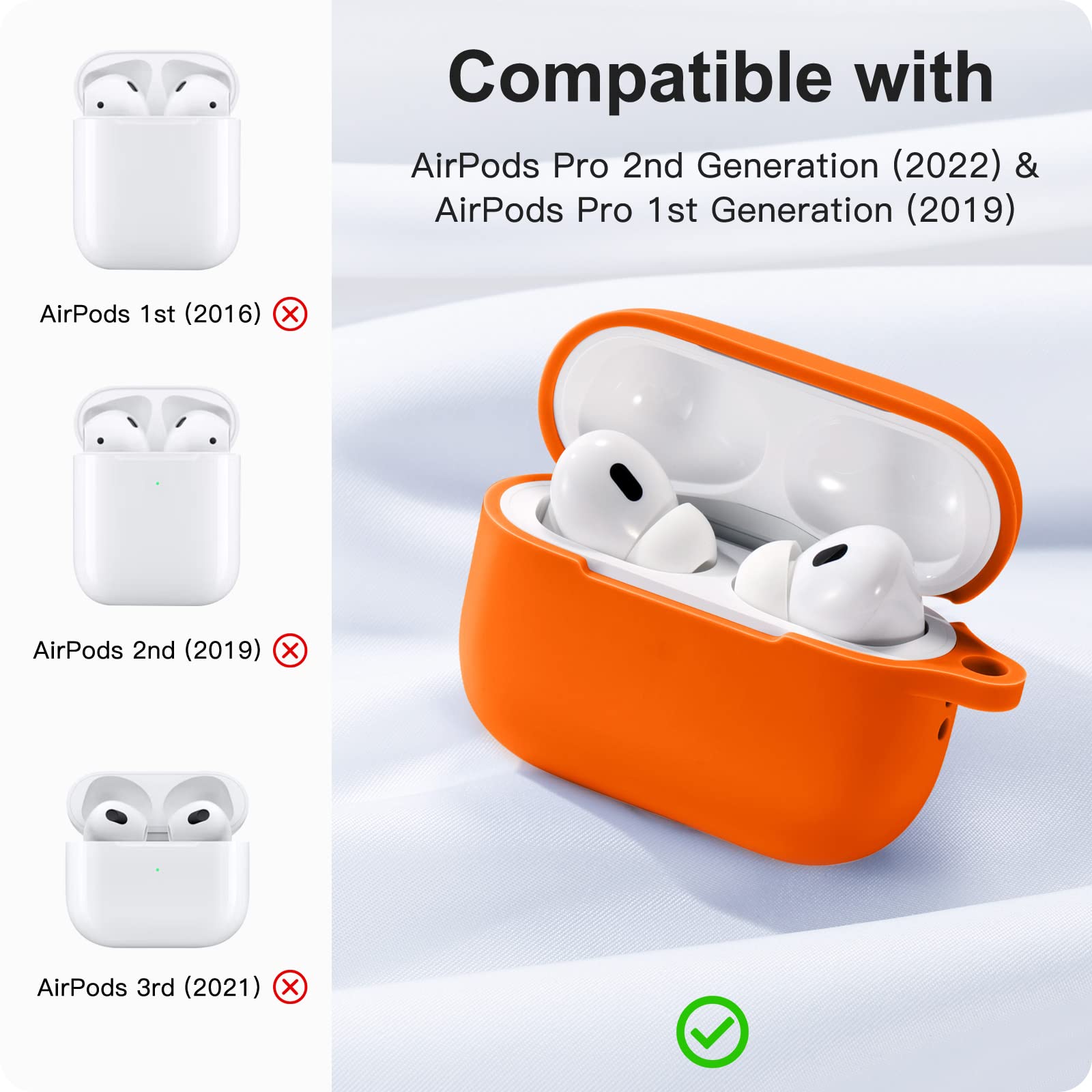 Amazon | SNBLK AirPods Proケースカバー シリコン保護充電