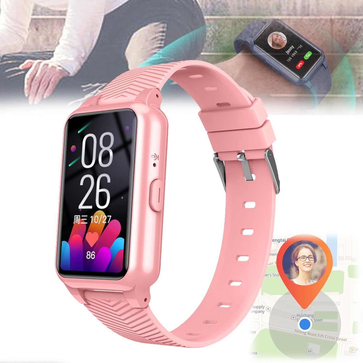 Smart Watch for Men Women4G Life Alert Systems for Seniors GPS Elderly