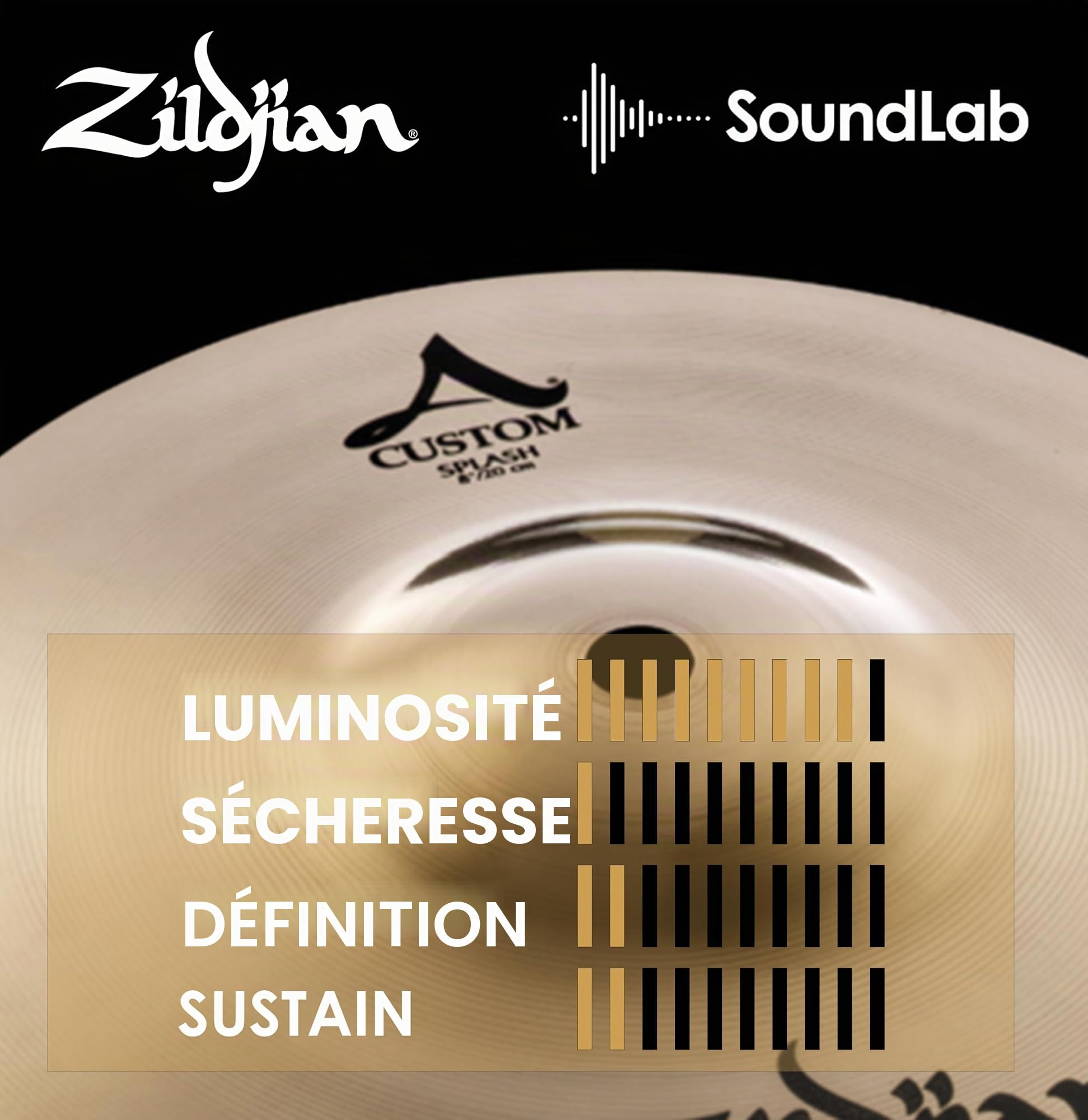 Zildjian A-Custom Splash 8" Brillant Finish - Cymbale splash