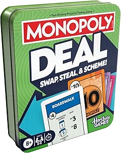 Monopoly Deal Card Game in Collectible Storage Tin