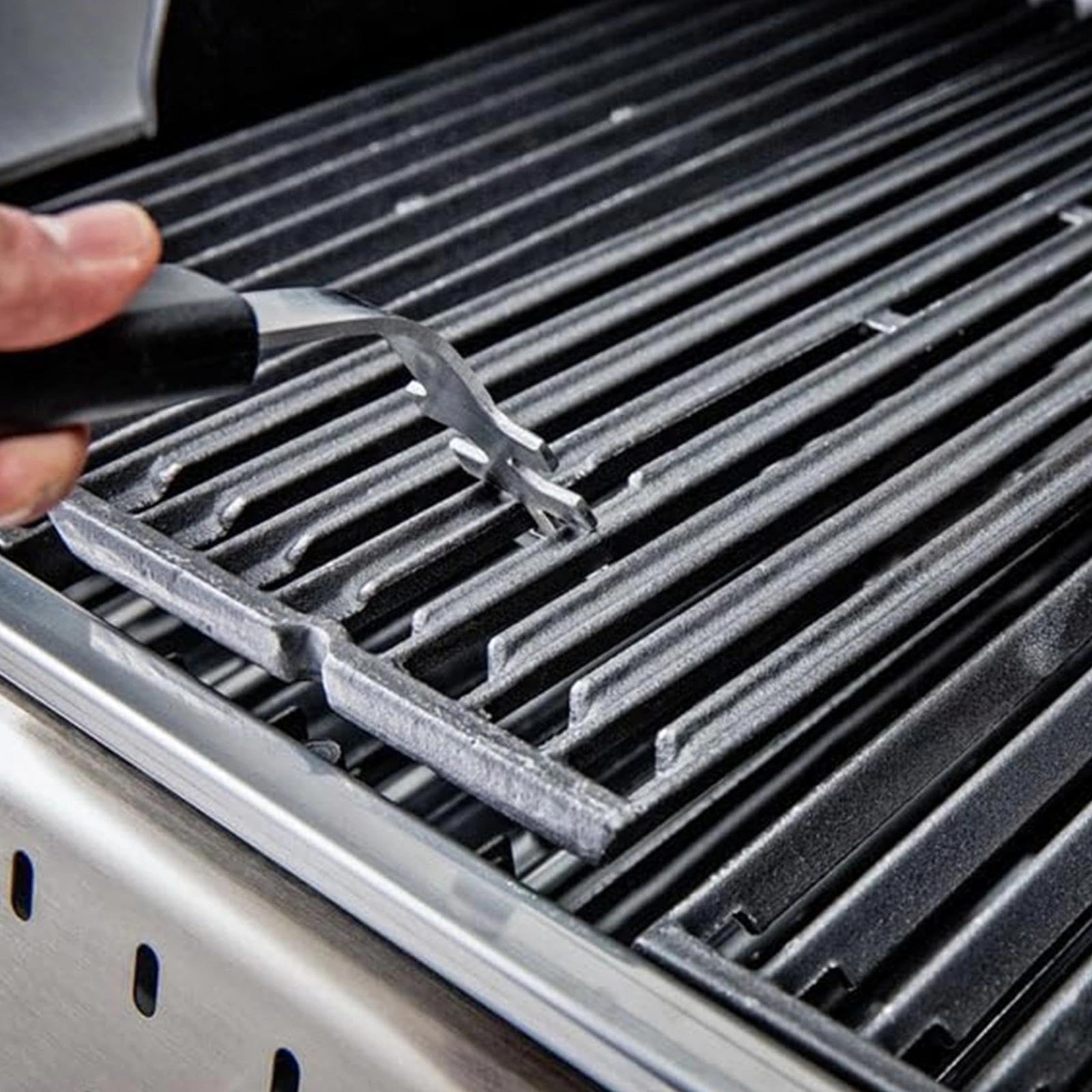2 Piezas Resistente Parrilla Levantador de 27 cm de Largo, Levantador Barbacoa Parrilla con Un Tenedor, Barbecue Grate Lift Tool de Acero Inoxidable, para Hogar, Camping, Parrillas de Barbacoa