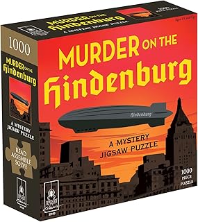 Murder Mystery Party | Classic Mystery Jigsaw Puzzle, Murder on The Hindenburg, 1,000 Piece Jigsaw Puzzle