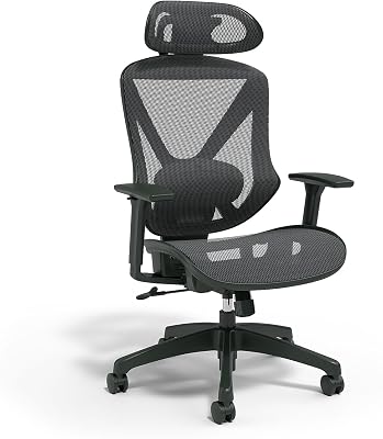 Staples Dexley Ergonomic Task Chair, Mesh, Ergonomic, Lumbar Support, Adjustable Height, Black