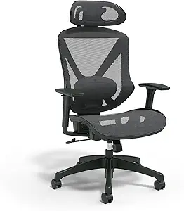 STAPLES Dexley Ergonomic Mesh Swivel Task Chair, Black (UN56946)