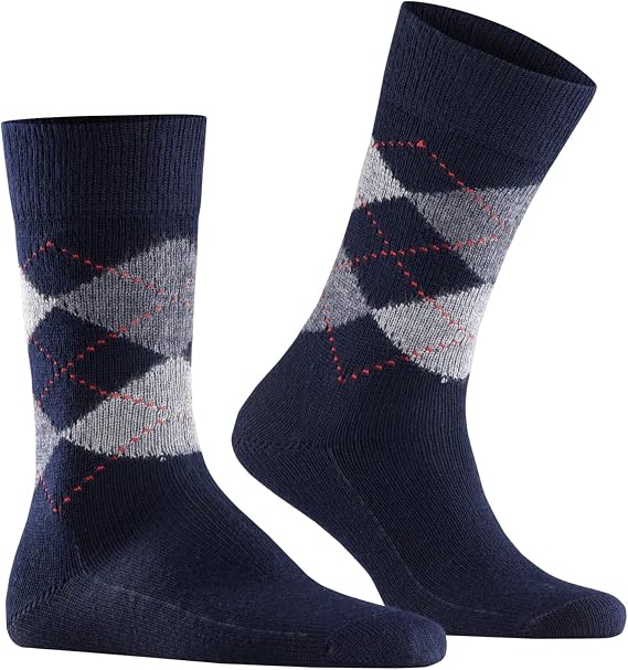 Burlington Preston Argyle Calf Socks (6125)
