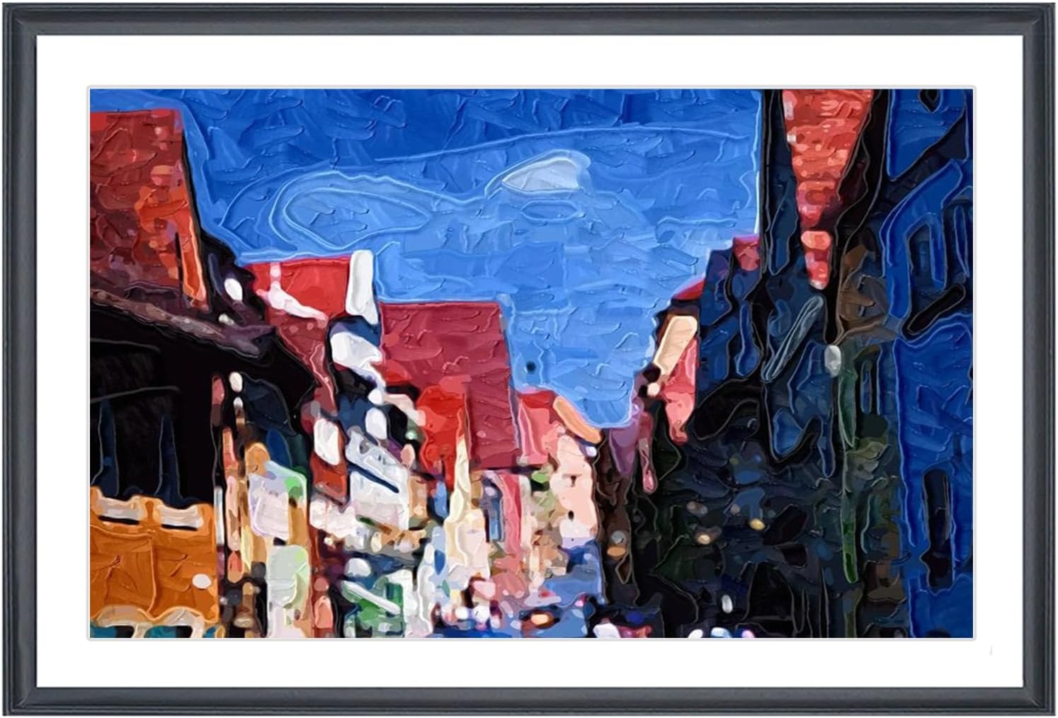 17x33 Panoramic Picture Frames Solid Wood ,With White Mat ,Fit 14x30 inch Photos with Mat or 17x33 without Mat，Poster Frame 17x33Photo Frames Family Wall 14x30 Picture Frame Black (L23B1733W1430)