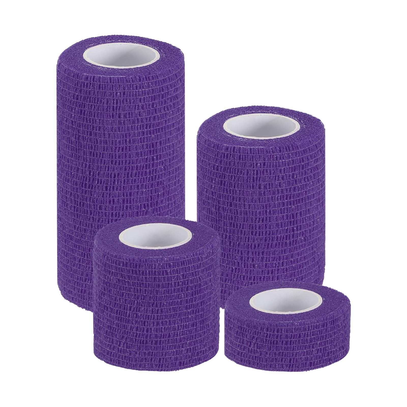 PATIKIL 1 2 3 4 Self Adhesive Bandage Wrap 4 Pcs 5 Yard Elastic Self Breathable Self Adherent