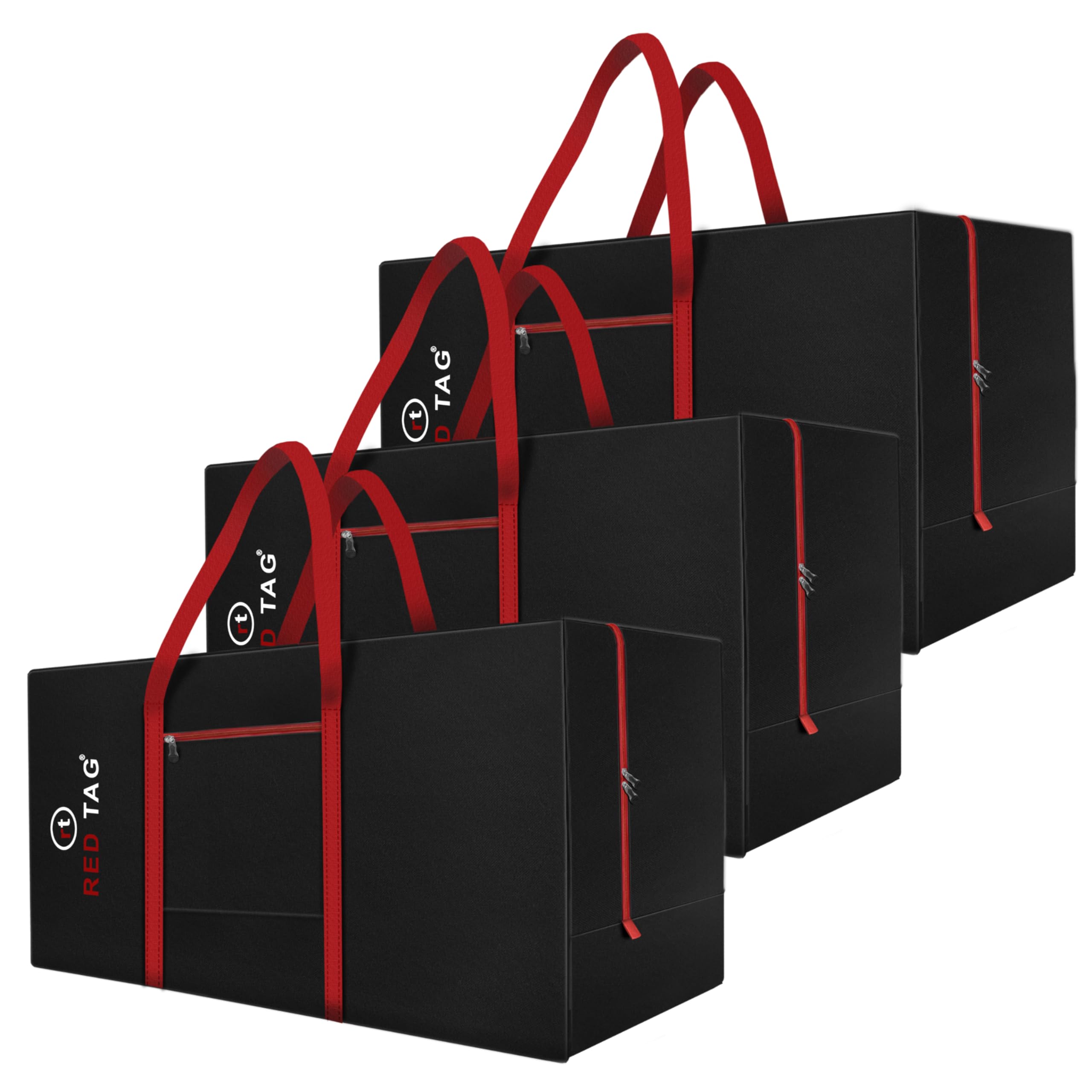 Storite 3 Pack Moisture Proof Heavy Duty 1680 Denier Nylon 236 L Extra Large Toys/Blankets/Clothes Storage Bag (Red Black, 113x39.5x53 cm) (B08ZNH1SZX) Amazon Price History, Amazon Price Tracker