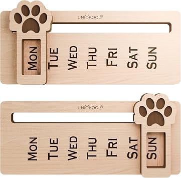 PAWS Daily Pet Feed Tracker for 7 Days per Week