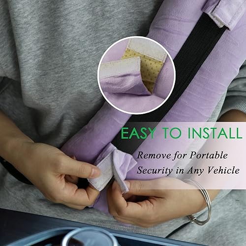 Miniatura 4 de Wumimi Almohada de mastectomía para cinturón de seguridad poscirugía, almohadillas protectoras para cáncer de mama, marcapasos, cirugía cardíaca,