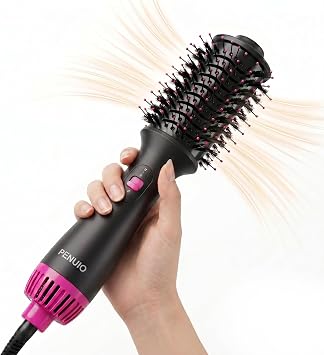Hair Dryer Brush Blow Dryer 4-in-1 Hot Air Styler, Blowout Brush Hair Dryer Styler & Volumizer with Ionic |Oval Large Barrel|Anti-frizz Blowout for Medium Long Hair [NOT for Short Hair] 3.5