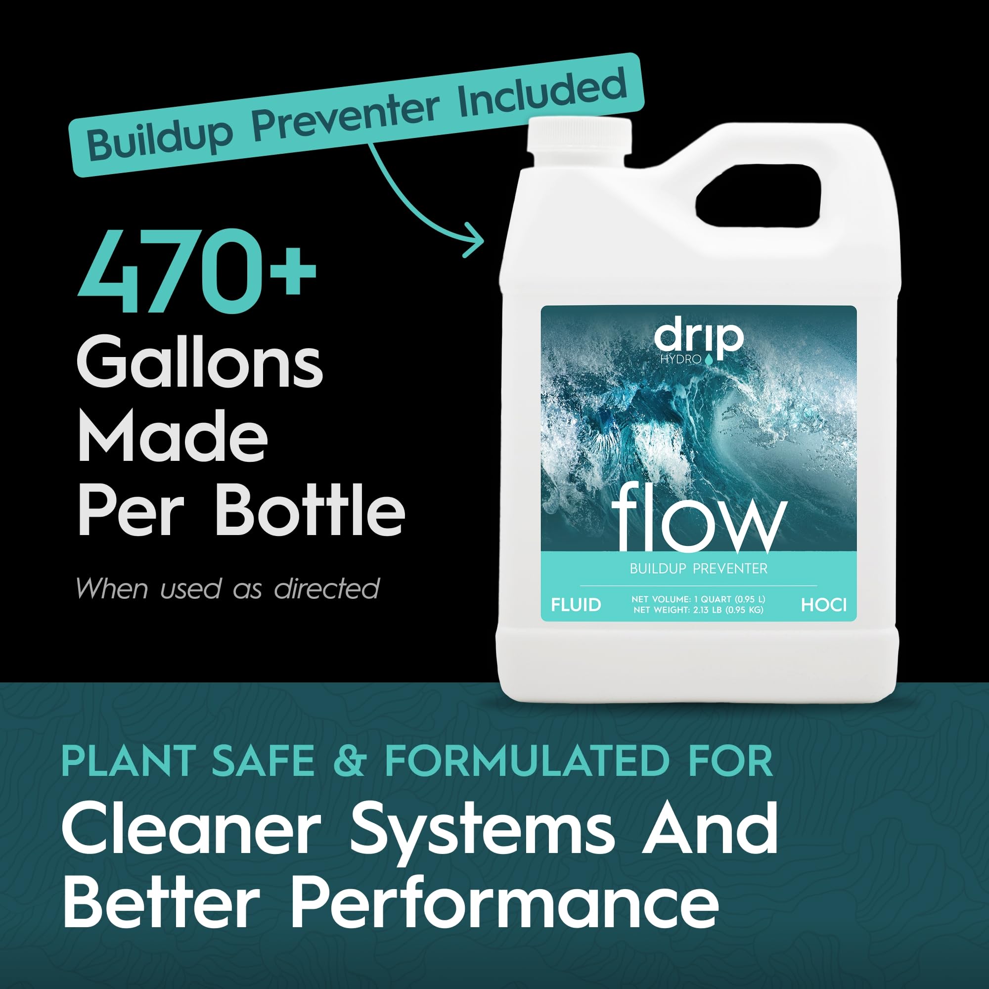 5-Part Nutrient Kit, Liquid Growth & Bloom Nutrition System, Base A, Base B, CaMg, Flex, Flow, Supports Growth to Bloom, pH Stable & Clean for Hydroponics, Soil and Coco, 5 Quarts Total