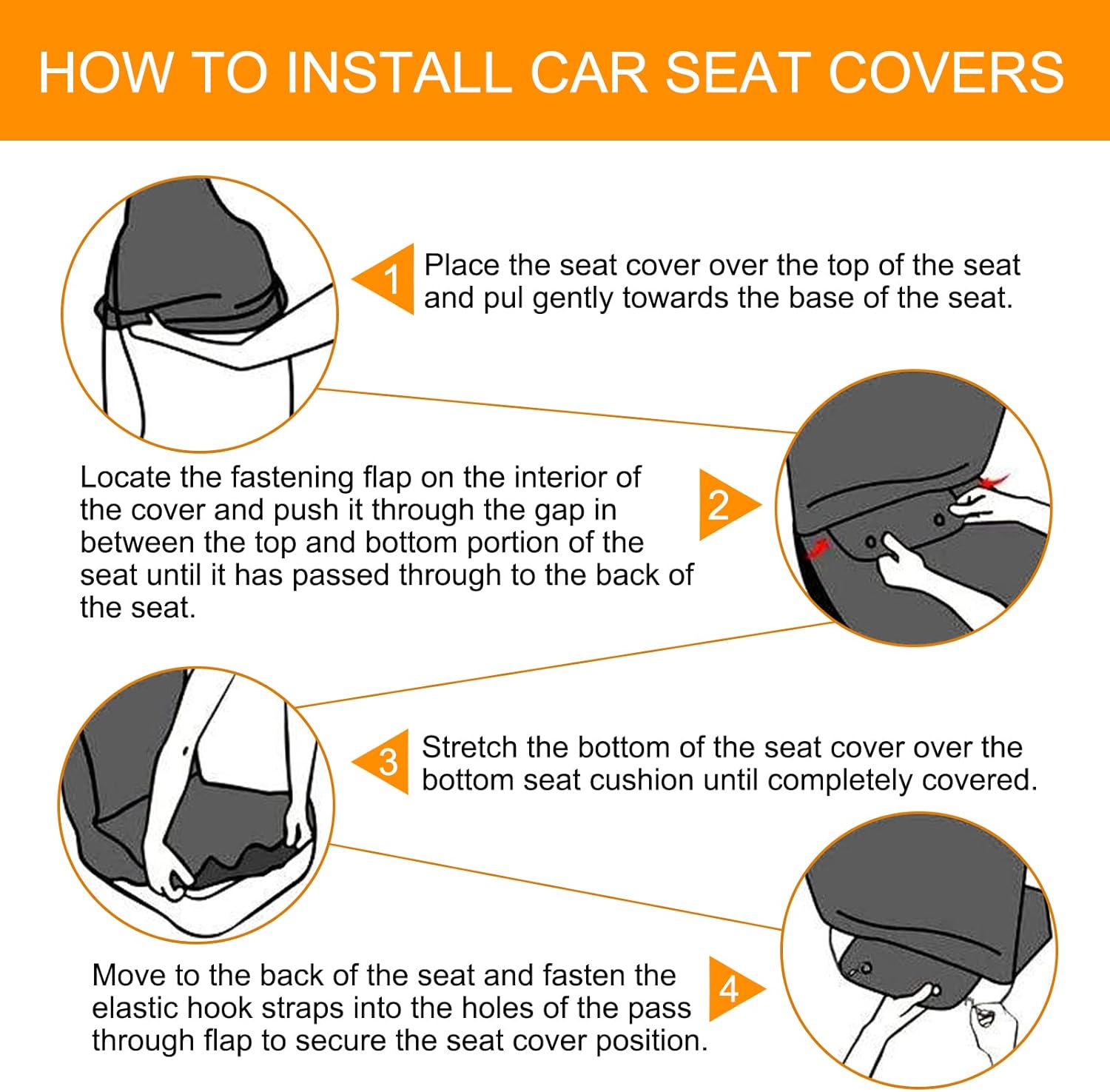 Evankin Sunflower Printed Front Seat Covers 2 pcs, Vehicle Seat Protector Car Mat Covers, Fit Most Cars, Sedan, SUV, Van-Sunflower Skull
