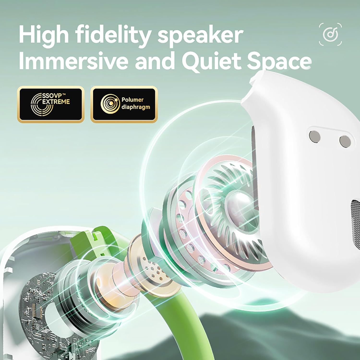 AI Language Translation Earbuds, 144-Language Translator Earbuds Real Time Compatible with iOS & Android, Bluetooth 5.3 Headphones Translating Device for Travel and Business, White