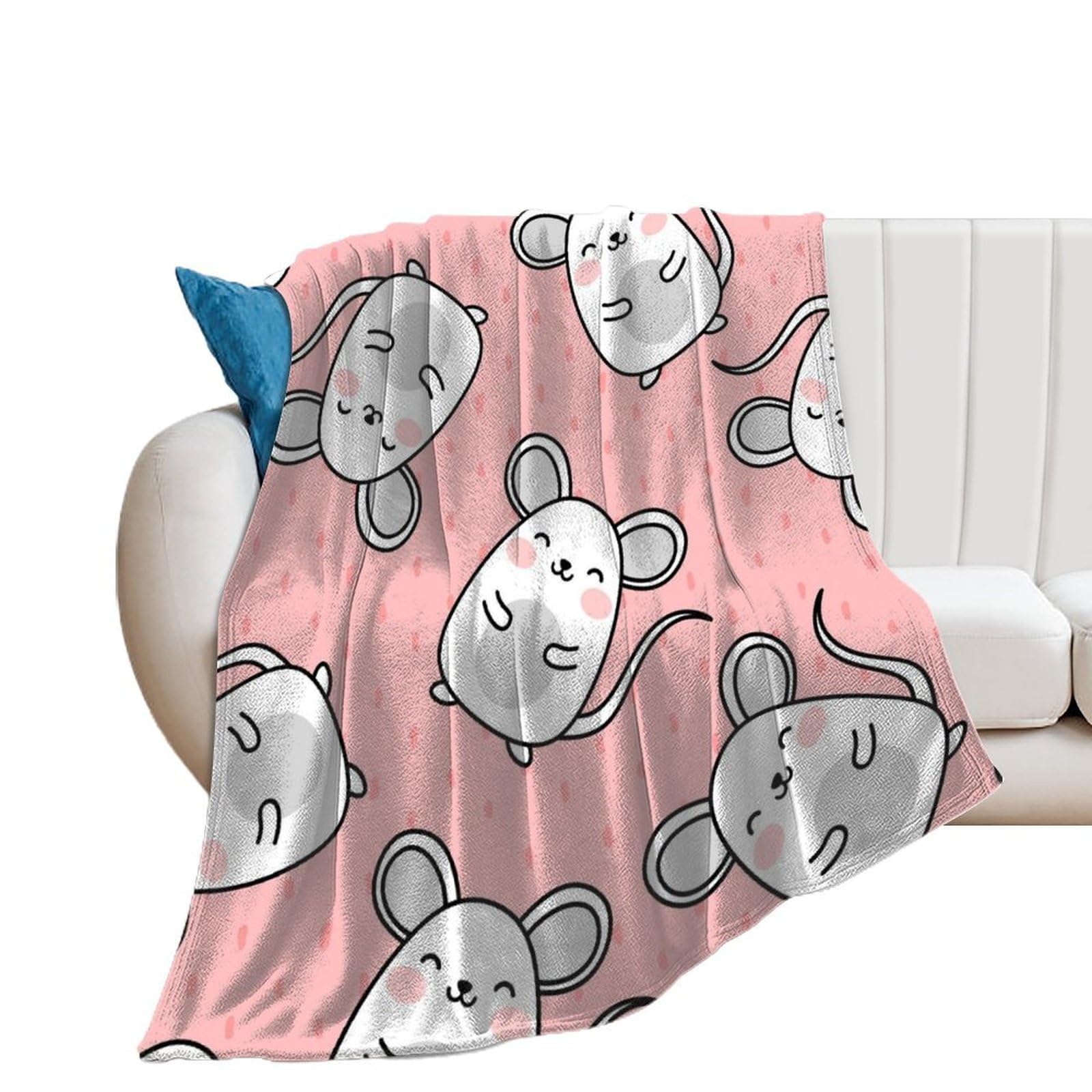 Couverture polaire souris pour retrouver la magie de l'enfance dans votre chambre