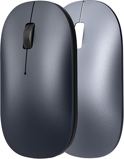 TECKNET Wireless Mouse for Laptop, Computer Mouse with 18 Month Battery Life, 3200 DPI Optical Tracking, Silent Slim Mouse Compatible with Android/Windows/Linux for PC Mac (2 Replacement Shells)