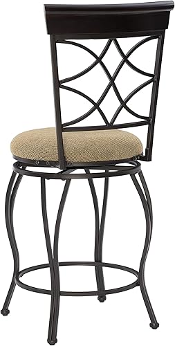 Miniatura 8 de Linon Curves Taburete giratorio para mostrador de 24"