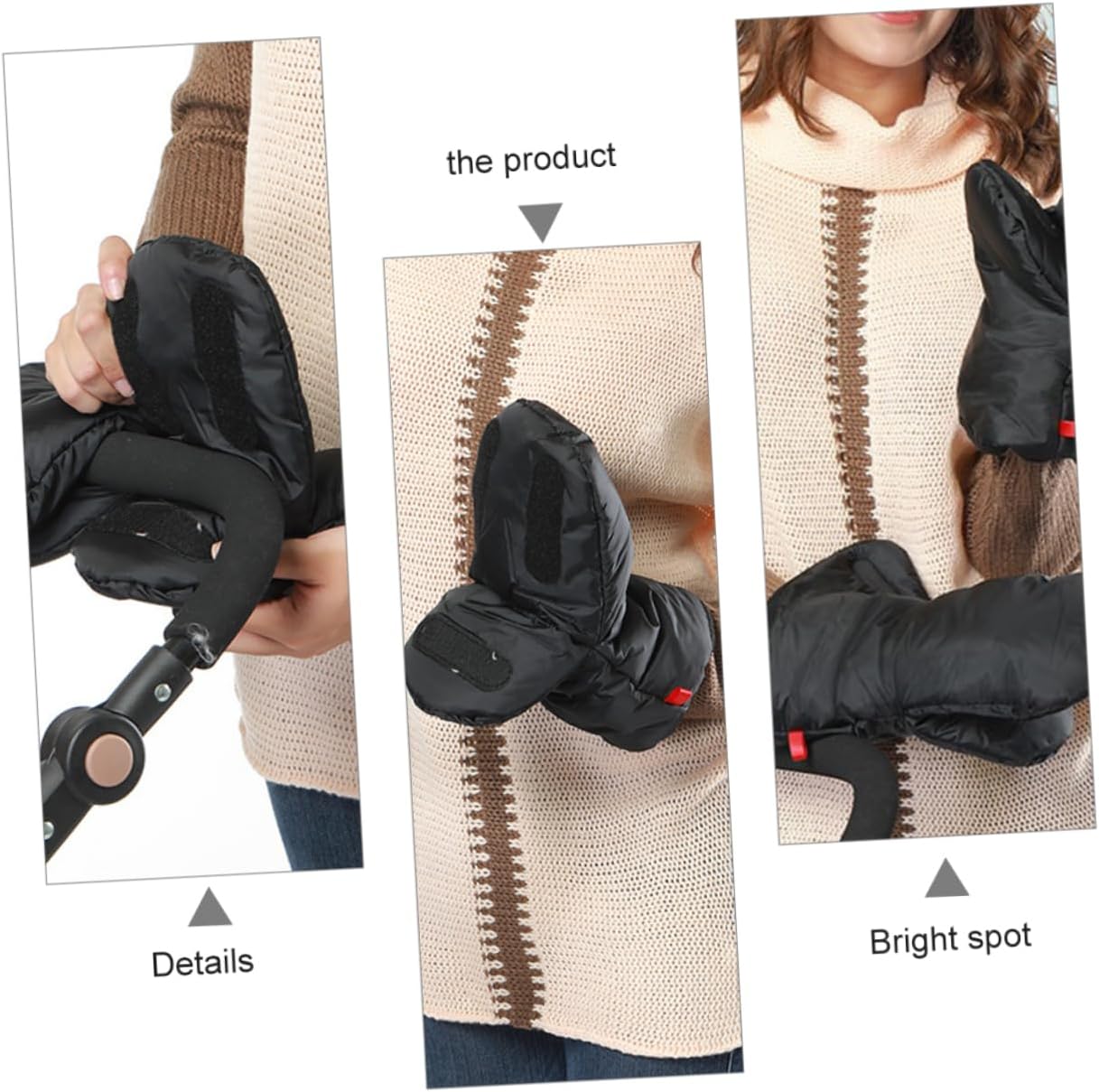 Universal Gloves for Baby Stroller Windproof Waterproof for Comfortable Outdoor Pushing