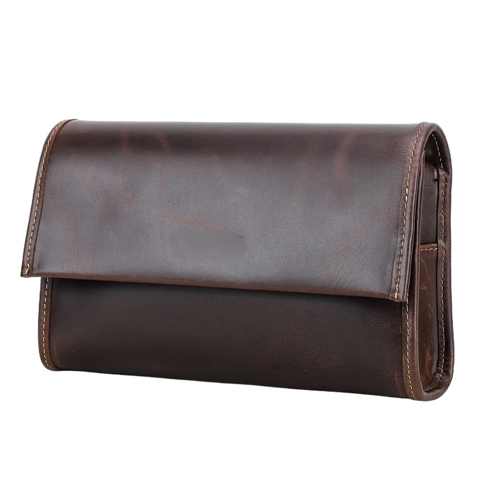 Pochette in pelle di vacchetta for uomo Portafoglio in pelle con design con blocco password Borsa lunga Borsa da viaggio di grande capacità