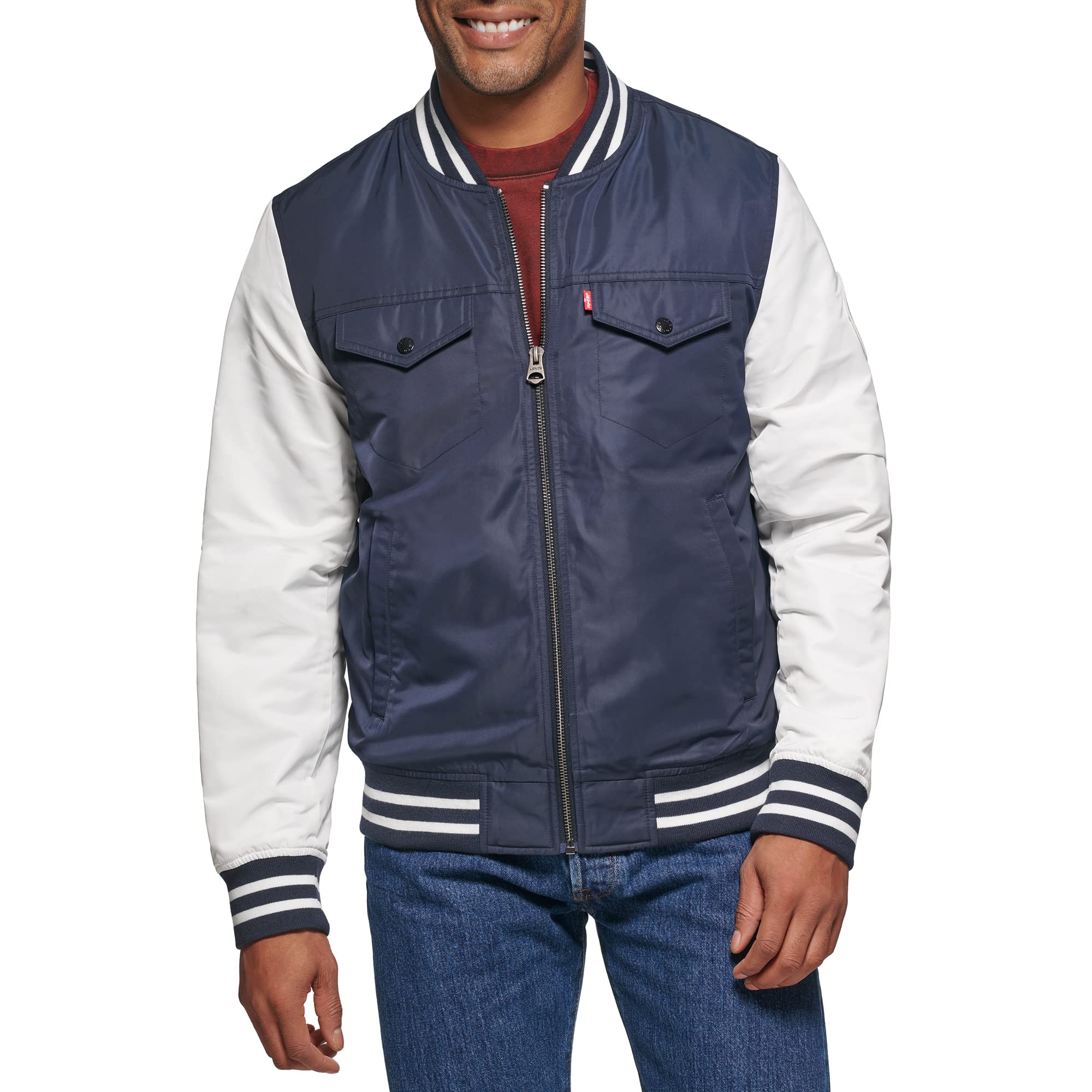 Levi's Men's Colorblock Varsity Bomber Jacket