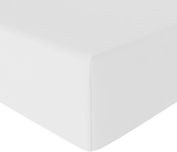 Amazon Basics Drap Housse, 160 x 200 x 30 cm, en Polyester Microfibre pour Matelas Épais jusqu'à 30 cm, Blanc - 2