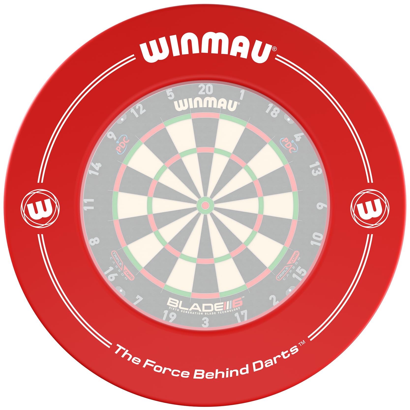 Winmau Red Printed Dartboard Surround