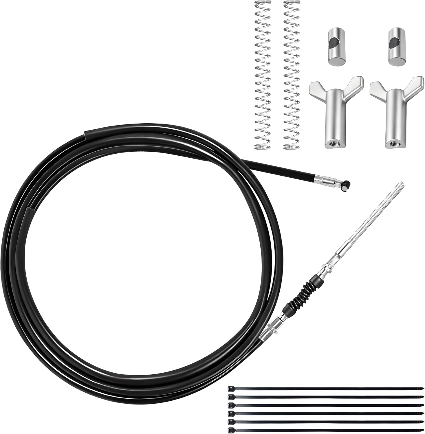 2 Packs Rear Brake Adjuster Hardware Kit, Fit for FourTrax 300 Rancher 350 400 420 Foreman 400 500 520 Rubicon 500, ATV Brake Cable Repair Kit